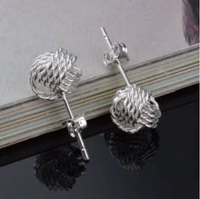 Load image into Gallery viewer, 925 Silver Love Nut Stud Earrings
