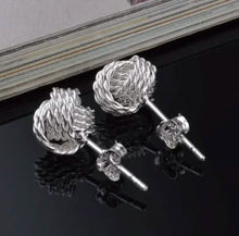 Load image into Gallery viewer, 925 Silver Love Nut Stud Earrings
