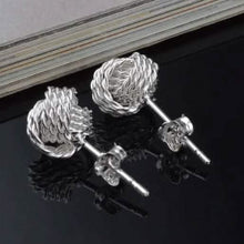 Load image into Gallery viewer, 925 Silver Love Nut Stud Earrings
