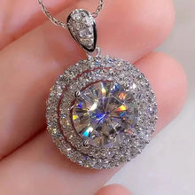 Load image into Gallery viewer, 925 Silver Zirconium Oxide Collarbone Necklace
