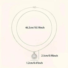 Load image into Gallery viewer, 925 Silver Zirconium Oxide Collarbone Necklace
