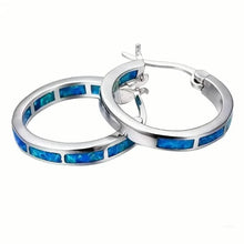 Load image into Gallery viewer, 925 Sterling Silver Circular Hoop Earrings
