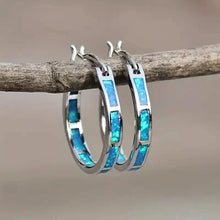 Load image into Gallery viewer, 925 Sterling Silver Circular Hoop Earrings
