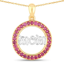 Load image into Gallery viewer, 0.64 Carat Genuine Ruby .925 Sterling Silver Pendant
