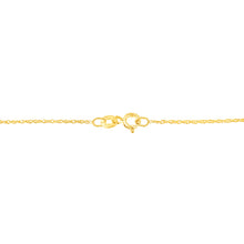 Load image into Gallery viewer, 10K Yellow Gold 1/4 cttw Prong Set Round-Cut Diamond Open Heart 18" Pendant Necklace (K-L Color, I1-I2 Clarity)
