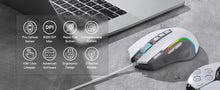Load image into Gallery viewer, Redragon M612 RGB Gaming 8000 DPI Wired Optical Gamer Mouse 9 Programmable Buttons &amp; 5 Backlit Modes
