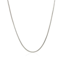 Load image into Gallery viewer, 14k White Gold Round Box Chain 1.35 mm

