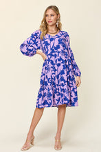 Load image into Gallery viewer, Double Take Full Size Printed Ruffle Hem Dress with Pocket Stylish &amp; Functional Women Dress
