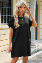 Load image into Gallery viewer, Short Sleeve Mini Dress with Pockets Casual &amp; Stylish Everyday Wear

