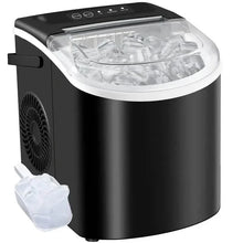 Load image into Gallery viewer, Countertop Portable Ice Maker – 26lb/24h, 9 Cubes/6min, Black
