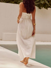 Load image into Gallery viewer, Black Ruched Halter Neck Midi Dress Sleek &amp; Sophisticated Dress For Women
