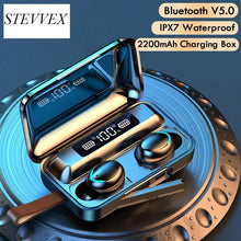 Load image into Gallery viewer, Bluetooth V5.0 Earphones Wireless Headphones With Microphone Sports Waterproof Headsets 2200mAh Charging Box For Android
