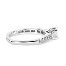 Load image into Gallery viewer, 14K White Gold Diamond 1/2 Cttw Princess Cut Diamond Engagement Ring (G-H Color, VS2-SI1 Clarity) - Size 7
