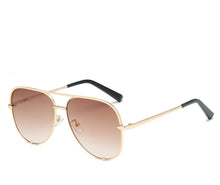 Load image into Gallery viewer, Luxury Lady Vintage Round Metal  Sunglasses For  Driving Black Retro Mirror Sunglasses Woman  Shade Sunglasses With  UV400 Protection
