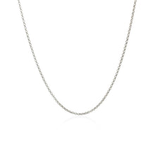 Load image into Gallery viewer, 14k White Gold Diamond Cut Rolo Chain 1.1mm
