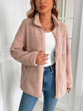 Load image into Gallery viewer, Winter Warm Zip Up Long Sleeve Jacket Fuzzy Cozy &amp; Stylish Jacket Cold-Weather Essential Outdoor Jacket
