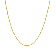Load image into Gallery viewer, 10k Yellow Gold Wheat Chain 1.0mm

