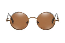 Load image into Gallery viewer, Luxury Popular Retro  Gothic Steampunk Polarized Men and  Women Brand Designer Vintage Round High Quality Metal Frame Sunglasses With UV400 Protection
