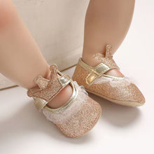 Load image into Gallery viewer, Newborn Infant Baby Girls Shoes Toddler Kids Princess Crown Glitter Design Shoes Soft Sole Anti-slip

