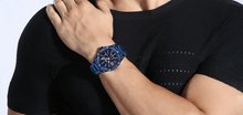 Load image into Gallery viewer, Men's  Luxury Stainless steal Waterproof Watch With Day And Date Display Unique Design Perfect Gift In Modern Metal Men  Wrist Watch Design
