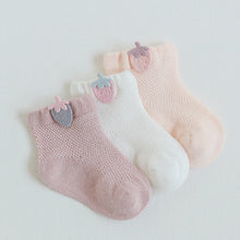 Load image into Gallery viewer, 3 Pairs  Cartoon Candy Color Cotton Fashion Elastic Band Socks For Newborn Boys And Girls
