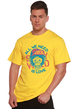 Load image into Gallery viewer, All We Need is Love Men's Bamboo Viscose/Organic Cotton Short Sleeve Graphic T-Shirt
