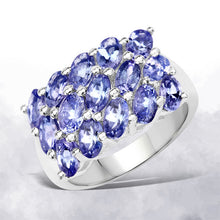 Load image into Gallery viewer, 3.75 Carat Genuine Tanzanite .925 Sterling Silver Ring

