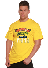 Load image into Gallery viewer, You Are Stronger Than You Think Men's Bamboo Viscose/Organic Cotton Short Sleeve Graphic T-Shirt
