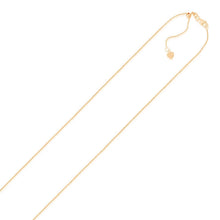 Load image into Gallery viewer, 14k Rose Gold Adjustable Cable Chain 0.9mm
