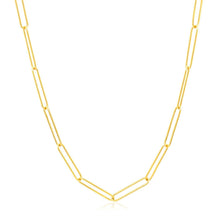 Load image into Gallery viewer, 14k Yellow Gold Wire Paperclip Chain (2.7mm)
