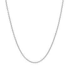 Load image into Gallery viewer, 14k White Gold Round Cable Link Chain 1.3mm
