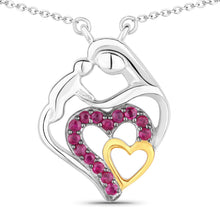 Load image into Gallery viewer, 0.28 Carat Genuine Ruby .925 Sterling Silver Pendant
