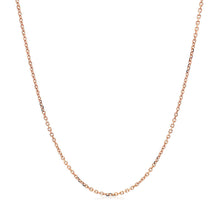 Load image into Gallery viewer, 14k Rose Gold Diamond Cut Cable Link Chain 1.1mm
