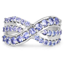 Load image into Gallery viewer, 1.49 Carat Genuine Tanzanite .925 Sterling Silver Ring
