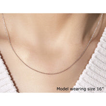 Load image into Gallery viewer, 14k White Gold Round Cable Link Chain 1.1mm
