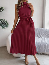 Load image into Gallery viewer, Cute Pink Sleeveless Midi Dress Elegant &amp; Flowy Girls Dress Beautiful Design
