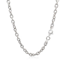 Load image into Gallery viewer, Sterling Silver Rhodium Plated Chain Bracelet with a Flat Heart Motif Station
