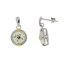 Load image into Gallery viewer, Cubic Zirconium Dangle Earrings Sterling Silver
