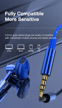Load image into Gallery viewer, 9D Stereo Earphones Mic Headphone Headset In-ear Wired Headphones Bass Wire Earphone Earbud Phone Headset With Microphone Wired Earbuds Noise Isolating in-Ear Headphones Earphones with Mic Volume Control Plug for Sports Workout Compatible
