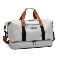 Load image into Gallery viewer, Nylon Duffel Bag for Travel – Large Capacity, Foldable, Shoe Compartment – Men &amp; Women

