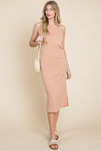 Load image into Gallery viewer, Ribbed Knit Sleeveless Midi Dress For Women – Elegant, Versatile and Stylish Sleeveless Dress with Ribbed Knit Texture and Midi Length
