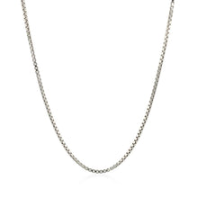 Load image into Gallery viewer, Sterling Silver Rhodium Plated Box Chain 1.3mm
