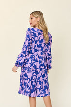 Load image into Gallery viewer, Double Take Full Size Printed Ruffle Hem Dress with Pocket Stylish &amp; Functional Women Dress
