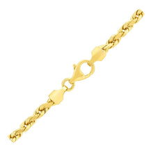 Load image into Gallery viewer, 14k Yellow Gold Solid Diamond Cut Rope Chain (4.00 mm)

