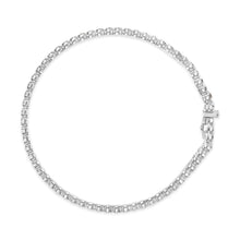 Load image into Gallery viewer, 18K White Gold 5.00 Cttw Natural Diamond 3 Row Link Tennis Bracelet (G-H Color, VS1-VS2 Clarity) - 7.25" Inches
