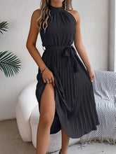 Load image into Gallery viewer, Cute Pink Sleeveless Midi Dress Elegant &amp; Flowy Girls Dress Beautiful Design
