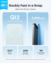 Load image into Gallery viewer, Anker Nano Power Bank (5K, MagGo, Slim)
