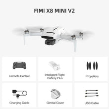 Load image into Gallery viewer, FIMI X8 Mini v2 Camera 249g Drone Quadcopter RC Helicopter FPV 3-axis Gimbal 4K Camera GPS Drone Quadcopter mini x8 pro drones
