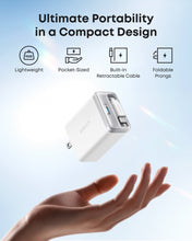 Load image into Gallery viewer, Anker Nano Charger (35W, Built-In Retractable USB-C Cable)
