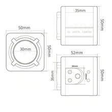 Load image into Gallery viewer, WGWK 4K Mini POE IP Camera CMOS Sensor Security Industrial CCTV Video 3/4/5/8MP Metal Box Network Camera with 6mm 2.8-12mm Lens
